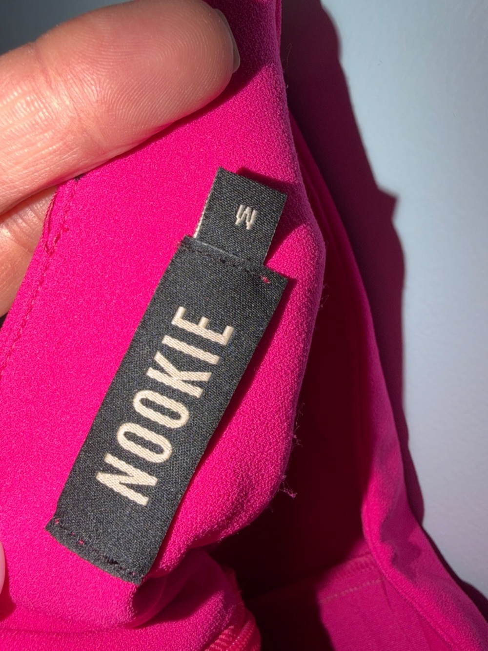 Nookie Bright Pink Flared High-Rise Pants - Picture 3 of 5